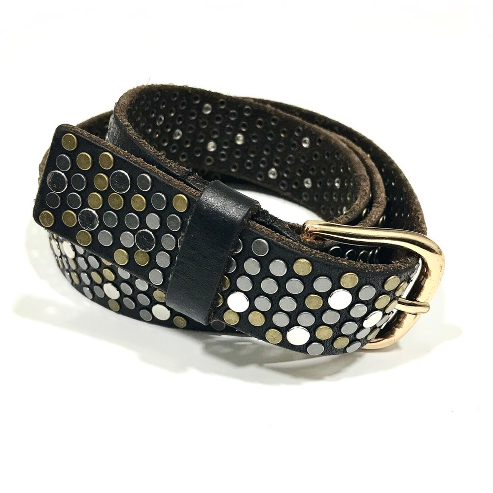 Sundance Amsterdam Heritage Leather Stud Belt